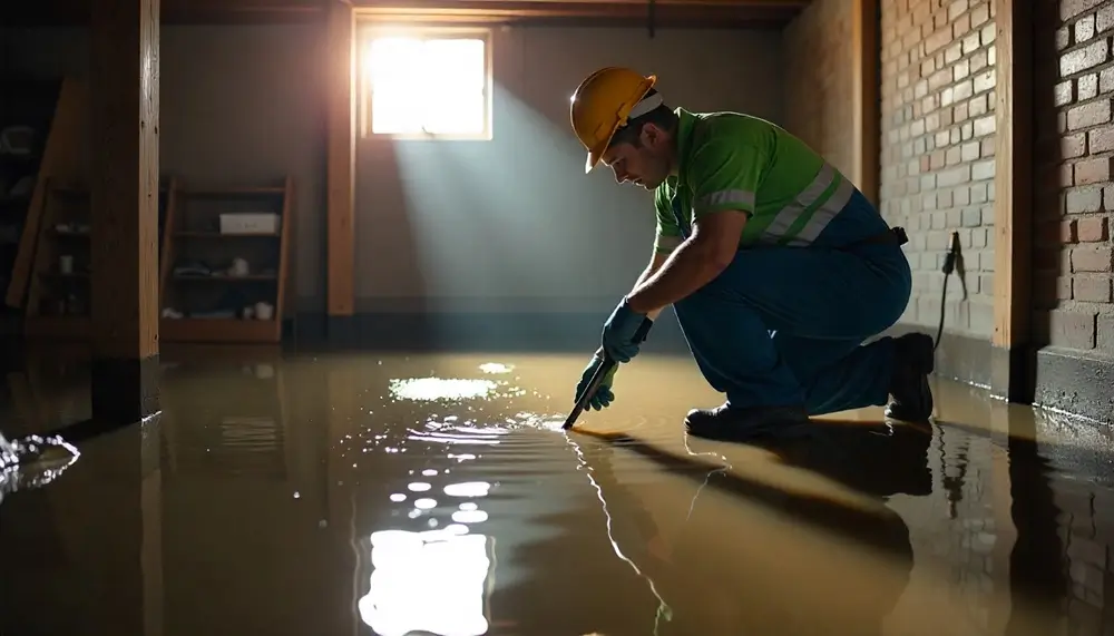 Professional water damage restoration services in New Boston, MI
